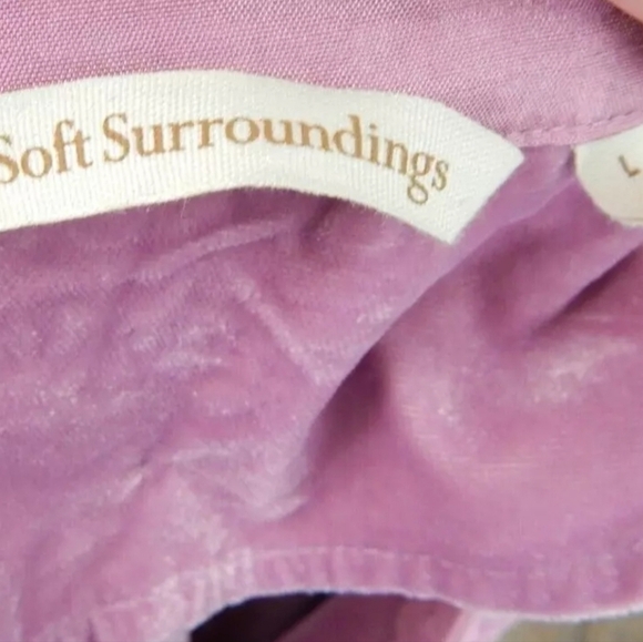 Soft Surroundings Velvet Embroidered Blouse - Picture 4 of 5